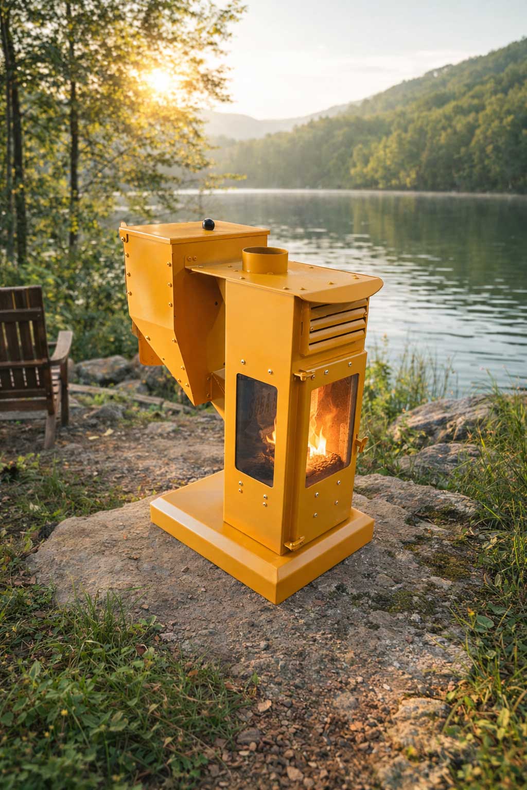 Sarı Tiny Pelet Sobası